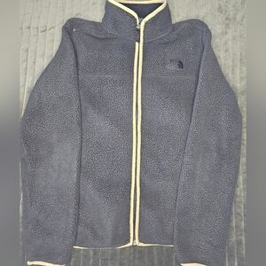 The North Face Mens Black Fleece with Tan Trim